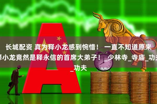 长城配资 真为释小龙感到惋惜！ 一直不知道原来释小龙竟然是释永信的首席大弟子！_少林寺_寺庙_功夫